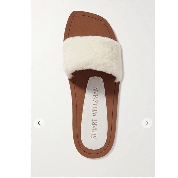 Stuart Weitzman Women's Cammy Shearling Slide Sandals 9.5B - Picture 3 of 8